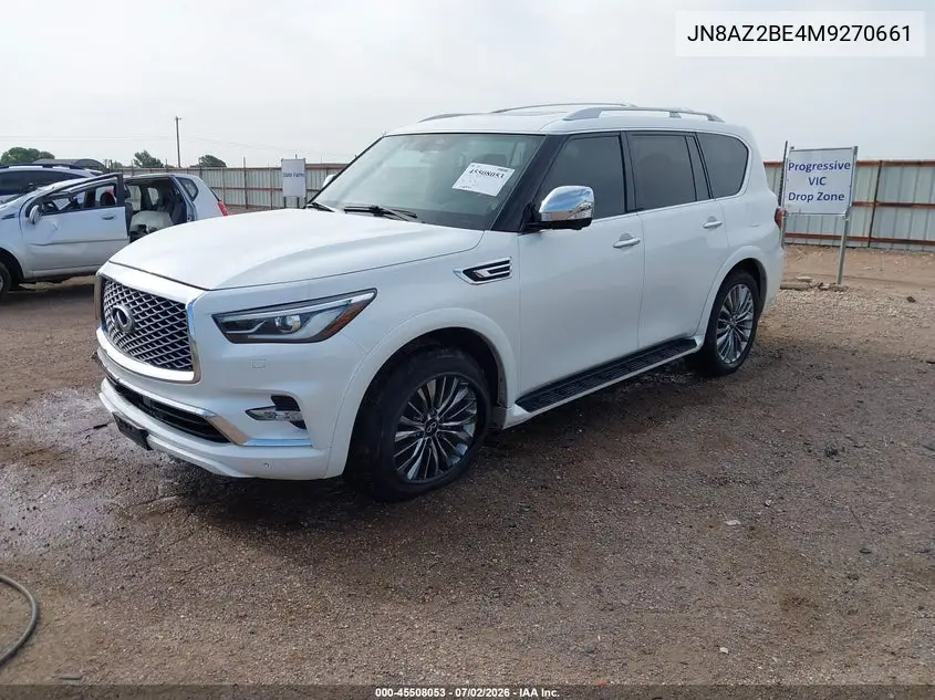 2021 Infiniti Qx80 Sensory Awd VIN: JN8AZ2BE4M9270661 Lot: 45508053
