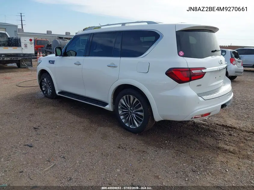 2021 Infiniti Qx80 Sensory Awd VIN: JN8AZ2BE4M9270661 Lot: 45508053