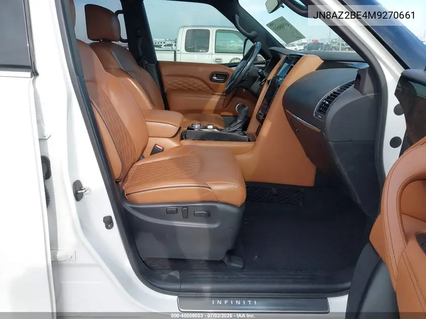 2021 Infiniti Qx80 Sensory Awd VIN: JN8AZ2BE4M9270661 Lot: 45508053