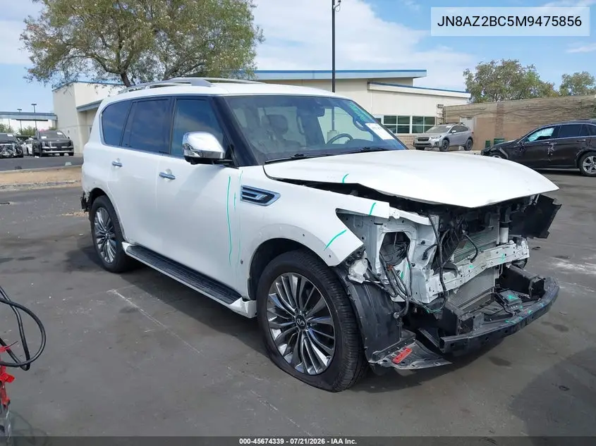 2021 Infiniti Qx80 Sensory Awd VIN: JN8AZ2BC5M9475856 Lot: 45674339