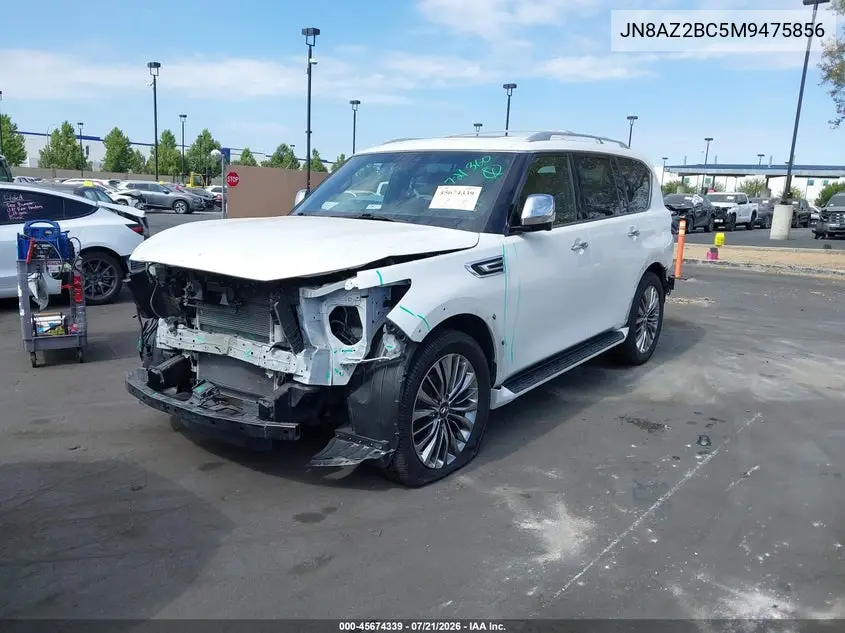 2021 Infiniti Qx80 Sensory Awd VIN: JN8AZ2BC5M9475856 Lot: 45674339
