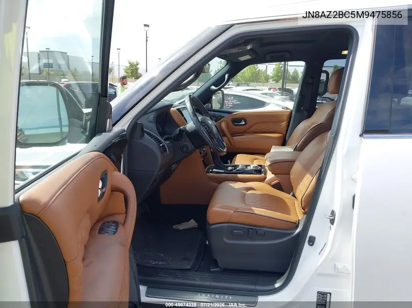 2021 Infiniti Qx80 Sensory Awd VIN: JN8AZ2BC5M9475856 Lot: 45674339