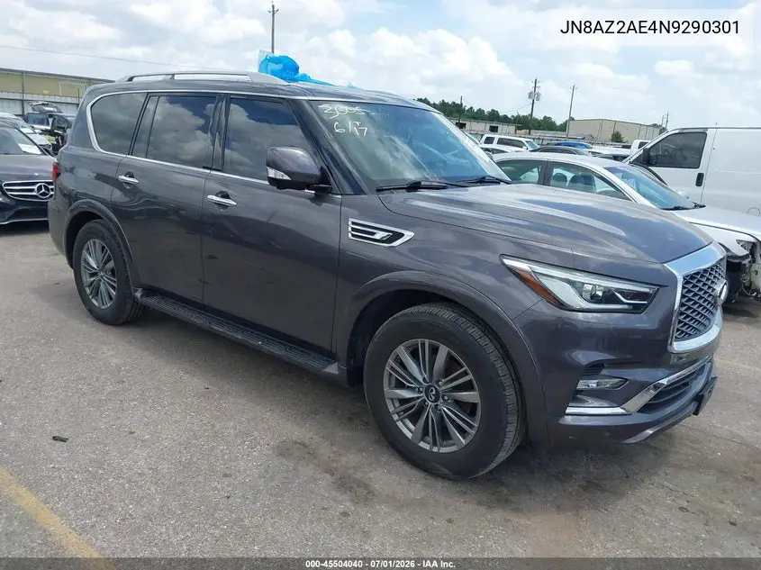 2022 Infiniti Qx80 Luxe Awd VIN: JN8AZ2AE4N9290301 Lot: 45504040