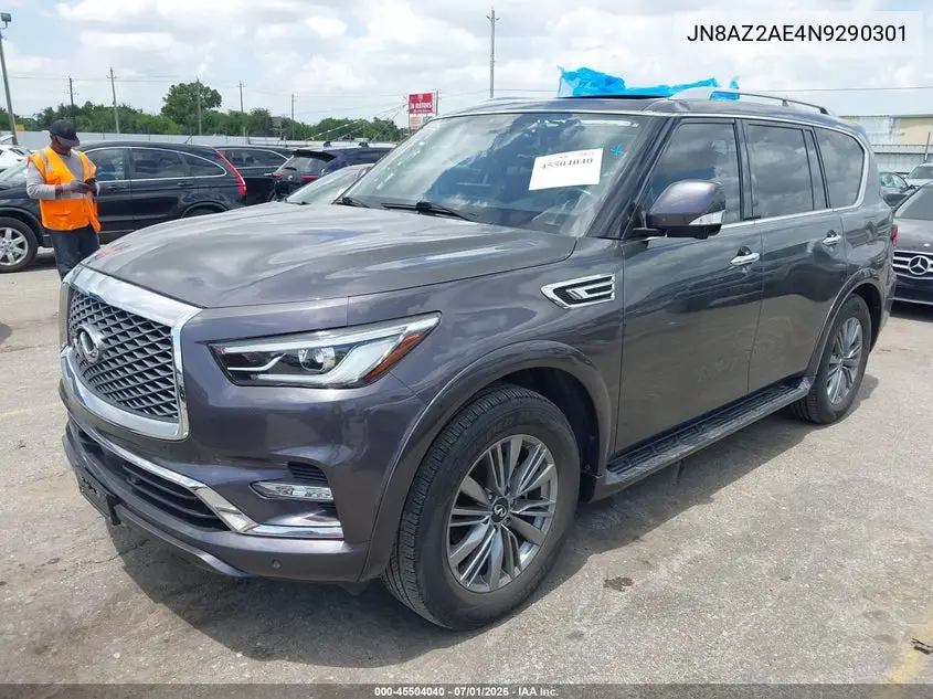 2022 Infiniti Qx80 Luxe Awd VIN: JN8AZ2AE4N9290301 Lot: 45504040