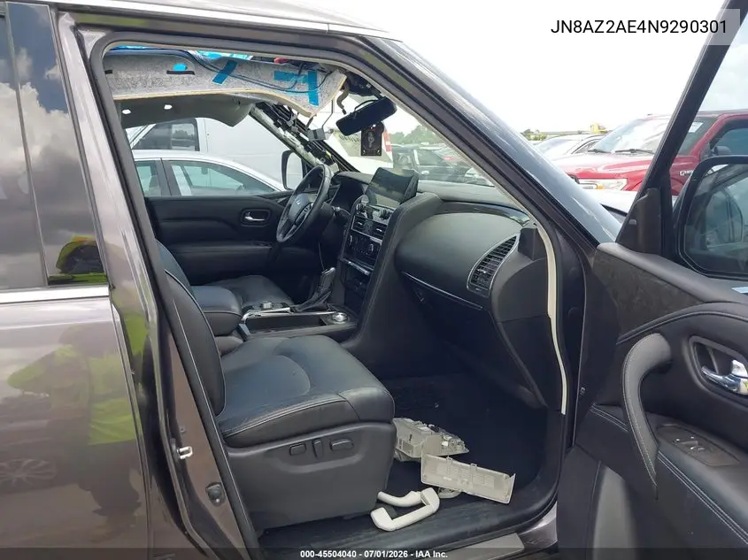 2022 Infiniti Qx80 Luxe Awd VIN: JN8AZ2AE4N9290301 Lot: 45504040