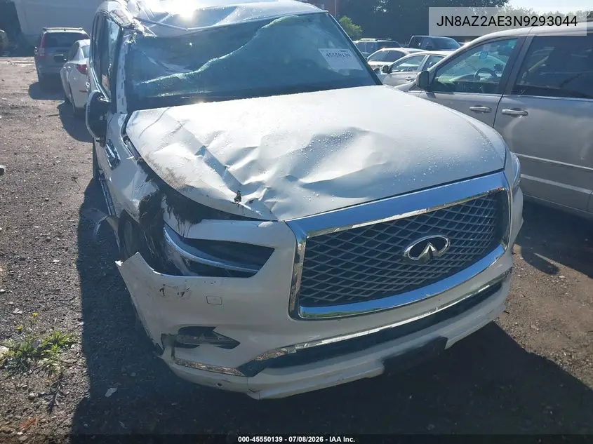 2022 Infiniti Qx80 Luxe Awd/Premium Select Awd/Sensory Awd VIN: JN8AZ2AE3N9293044 Lot: 45550139