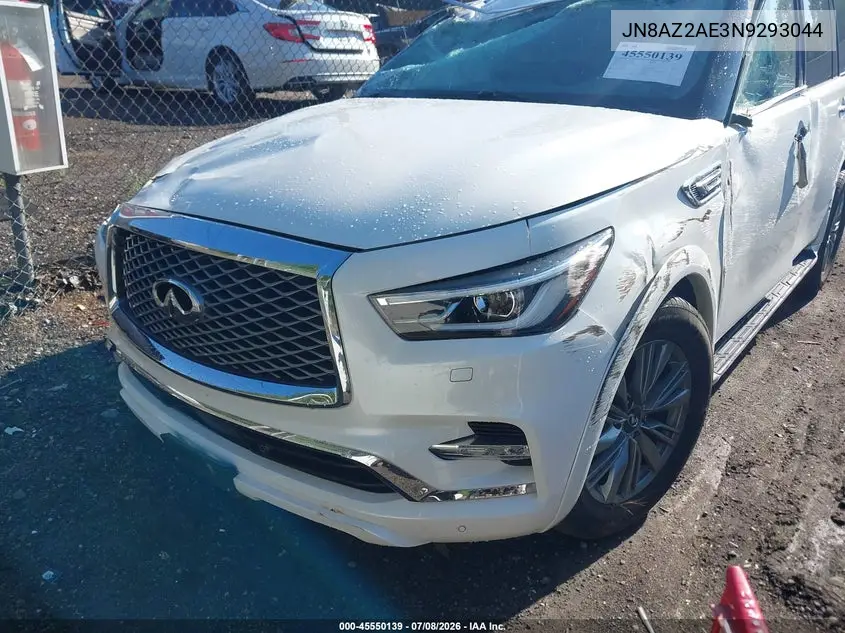 2022 Infiniti Qx80 Luxe Awd/Premium Select Awd/Sensory Awd VIN: JN8AZ2AE3N9293044 Lot: 45550139