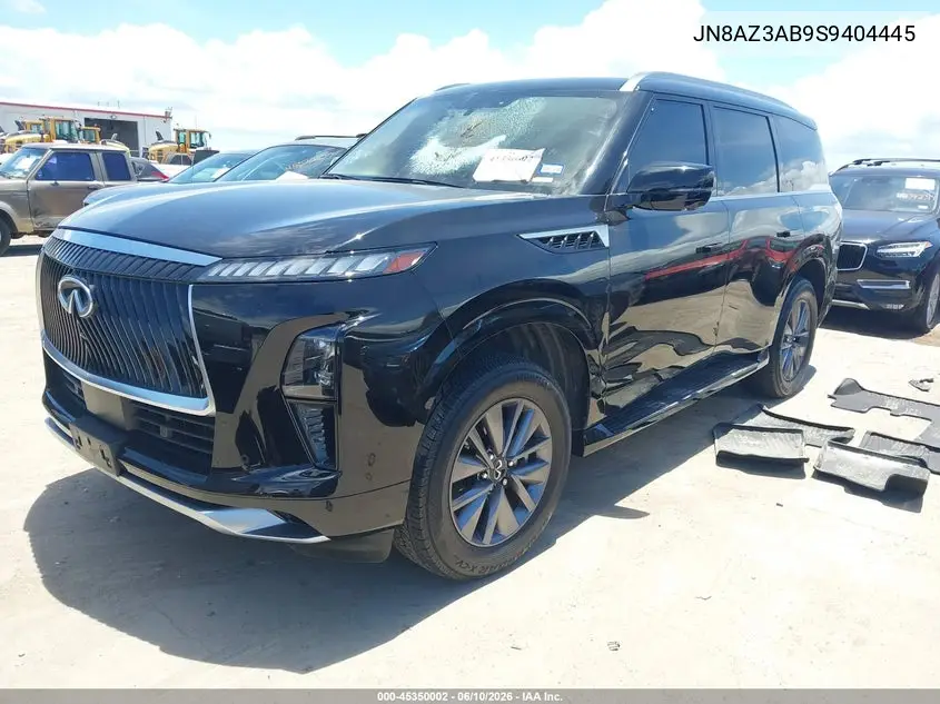 2025 Infiniti Qx80 Pure Awd VIN: JN8AZ3AB9S9404445 Lot: 45350002