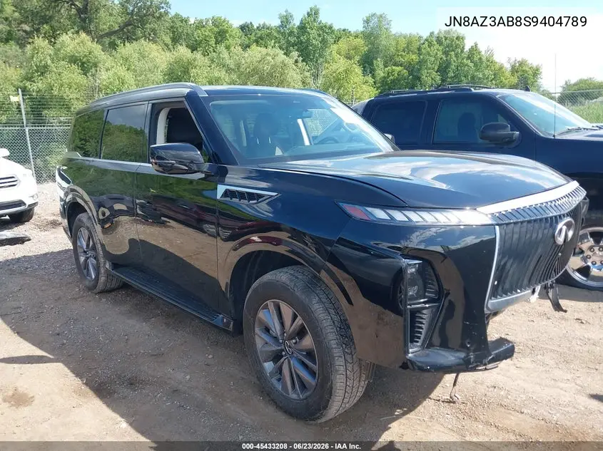 2025 Infiniti Qx80 Pure Awd VIN: JN8AZ3AB8S9404789 Lot: 45433208