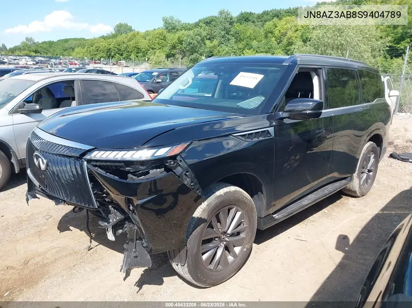 2025 Infiniti Qx80 Pure Awd VIN: JN8AZ3AB8S9404789 Lot: 45433208