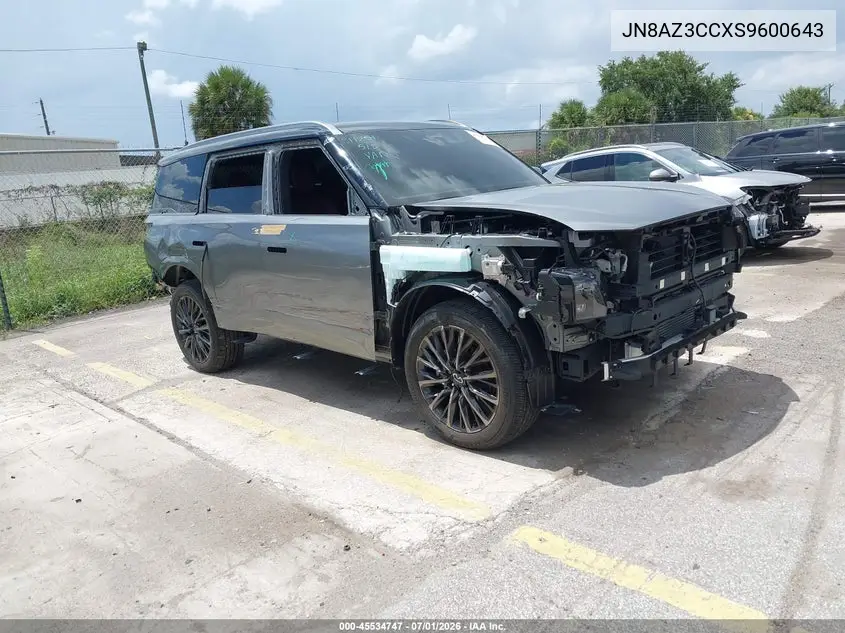 2025 Infiniti Qx80 Autograph Awd VIN: JN8AZ3CCXS9600643 Lot: 45534747
