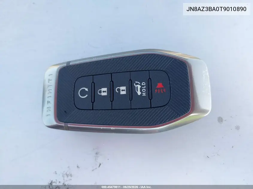 2026 Infiniti Qx80 Luxe VIN: JN8AZ3BA0T9010890 Lot: 45479811