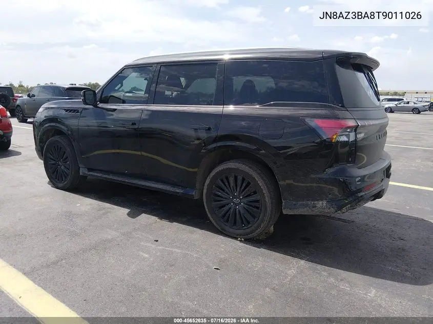 2026 Infiniti Qx80 Luxe VIN: JN8AZ3BA8T9011026 Lot: 45652635