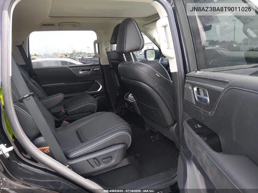 2026 Infiniti Qx80 Luxe VIN: JN8AZ3BA8T9011026 Lot: 45652635