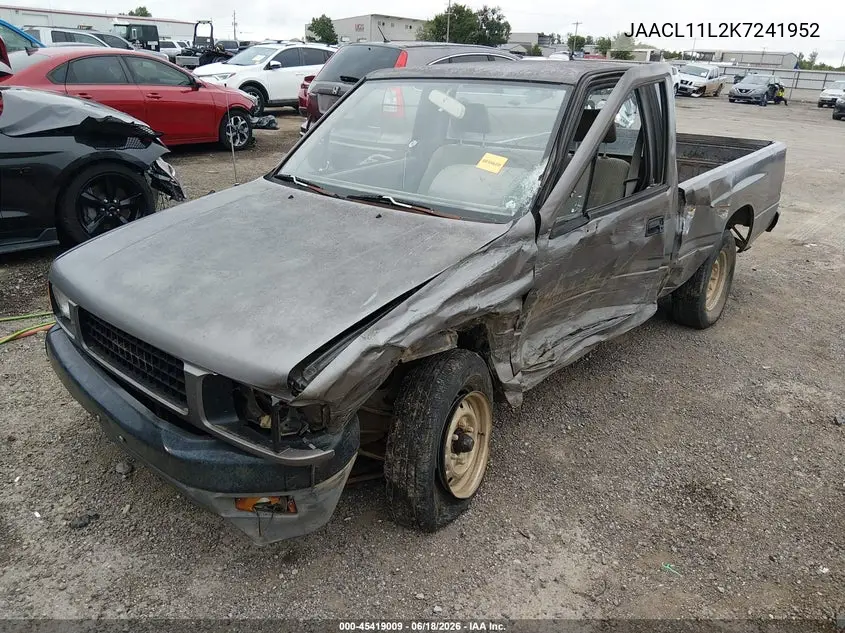 1989 Isuzu Conventional Short Bed VIN: JAACL11L2K7241952 Lot: 45419009