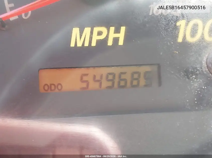 2005 Isuzu Dsl Reg VIN: JALE5B16457900516 Lot: 45467864