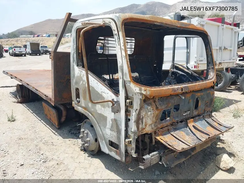 2015 Isuzu Dsl Reg At VIN: JALE5W16XF7300785 Lot: 45374453
