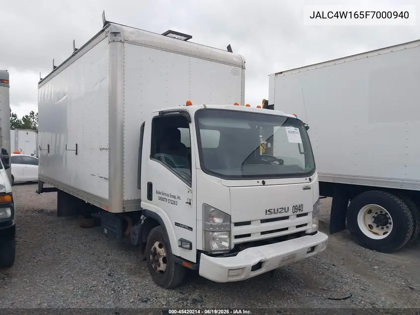 2015 Isuzu Npr Dsl Reg At VIN: JALC4W165F7000940 Lot: 45420214