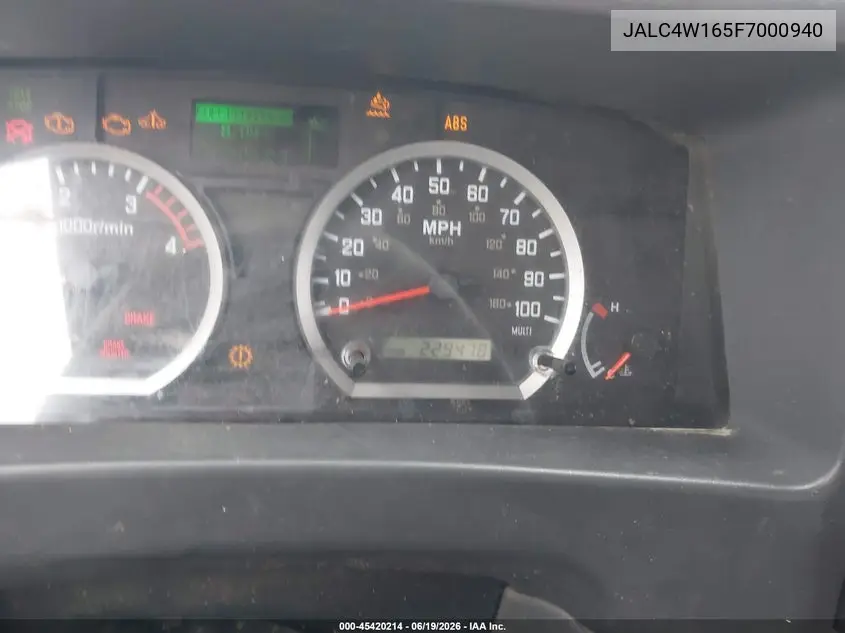 2015 Isuzu Npr Dsl Reg At VIN: JALC4W165F7000940 Lot: 45420214