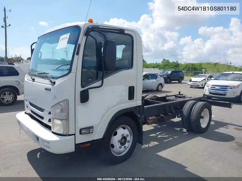 2016 Isuzu Npr Hd Gas Reg VIN: 54DC4W1B1GS801180 Lot: 45380284