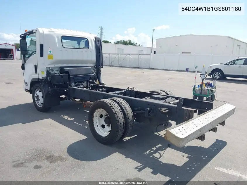 2016 Isuzu Npr Hd Gas Reg VIN: 54DC4W1B1GS801180 Lot: 45380284