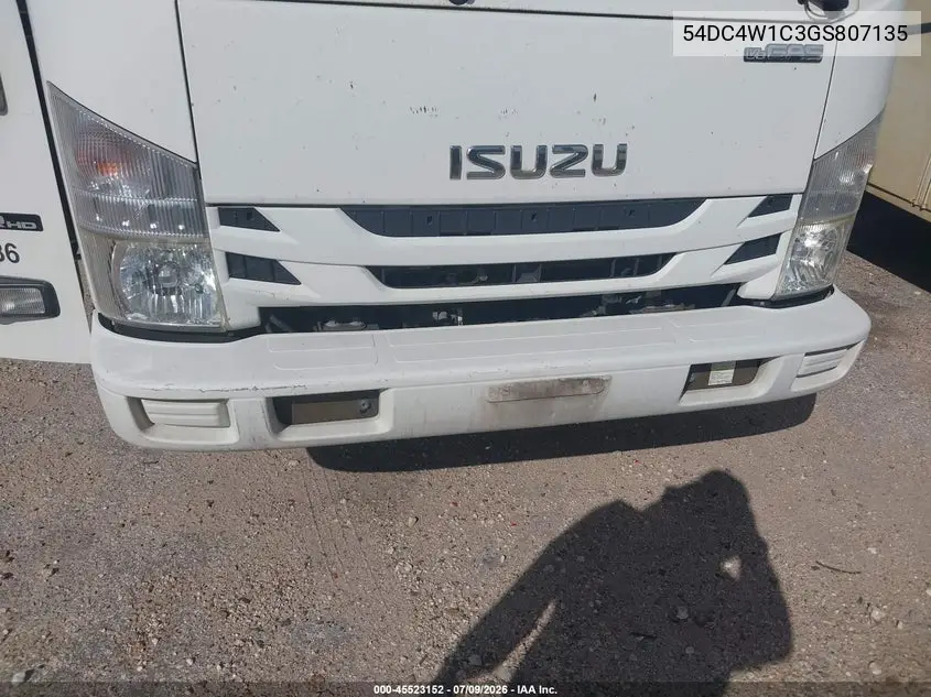 2016 Isuzu Npr Hd Gas Reg VIN: 54DC4W1C3GS807135 Lot: 45523152