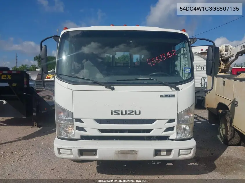 2016 Isuzu Npr Hd Gas Reg VIN: 54DC4W1C3GS807135 Lot: 45523152