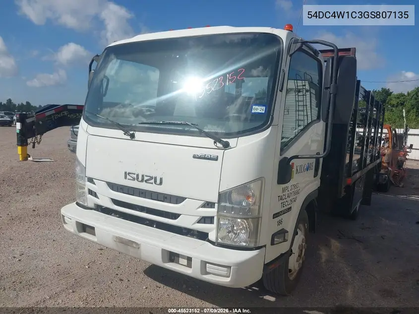 2016 Isuzu Npr Hd Gas Reg VIN: 54DC4W1C3GS807135 Lot: 45523152