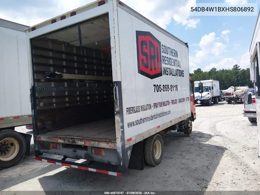 2017 Isuzu Npr Gas Reg VIN: 54DB4W1BXHS806892 Lot: 45578787