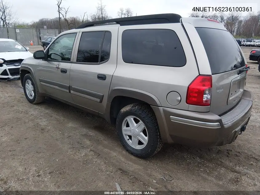 2003 Isuzu Ascender S VIN: 4NUET16S236100361 Lot: 44780785