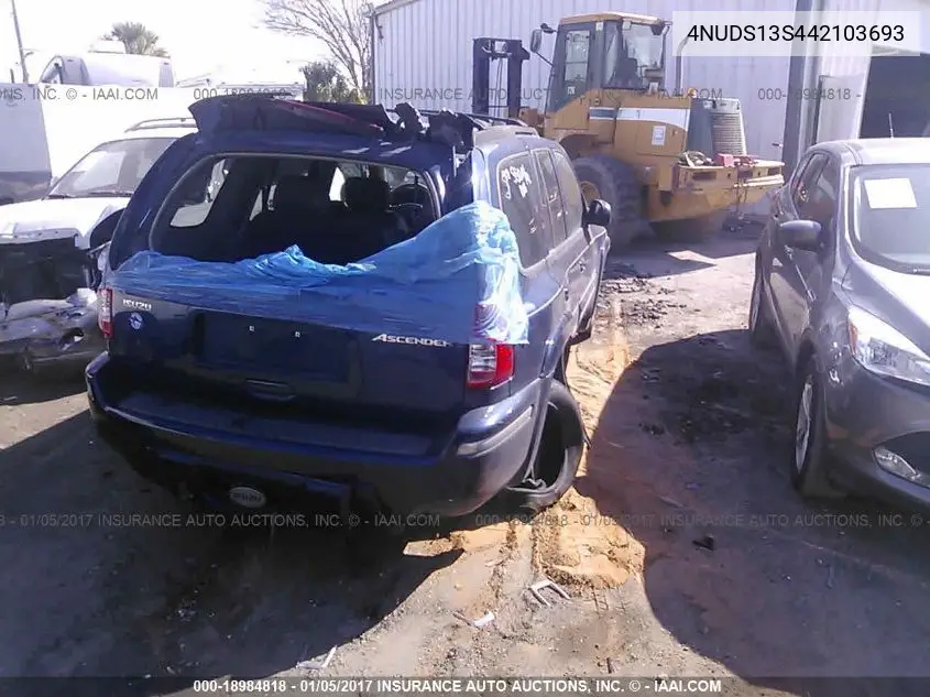 2004 Isuzu Ascender S/Ls/Limited VIN: 4NUDS13S442103693 Lot: 18984818