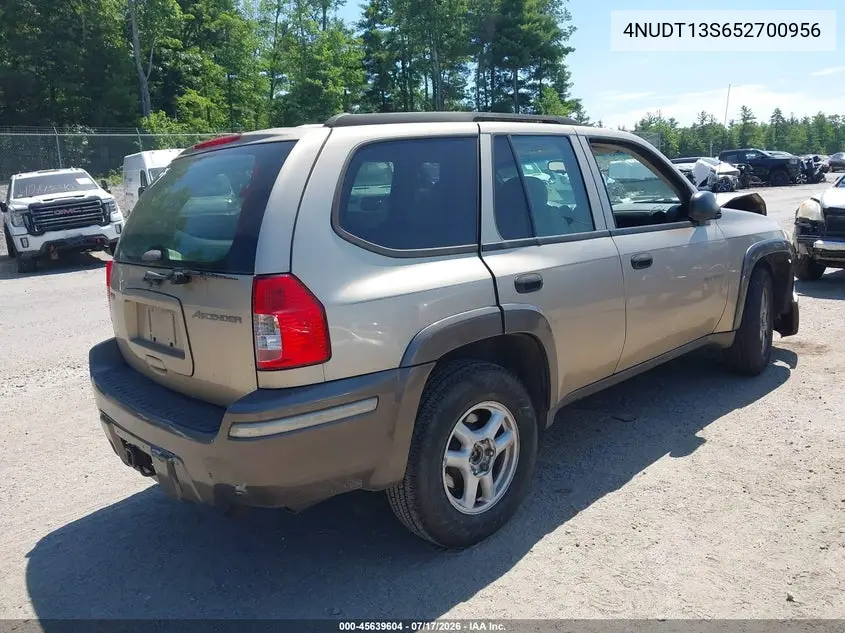 2005 Isuzu Ascender S VIN: 4NUDT13S652700956 Lot: 45639604