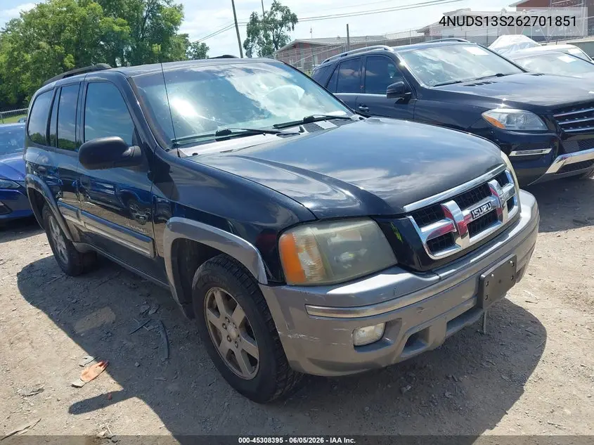 2006 Isuzu Ascender S VIN: 4NUDS13S262701851 Lot: 45308395