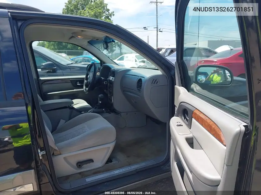 2006 Isuzu Ascender S VIN: 4NUDS13S262701851 Lot: 45308395