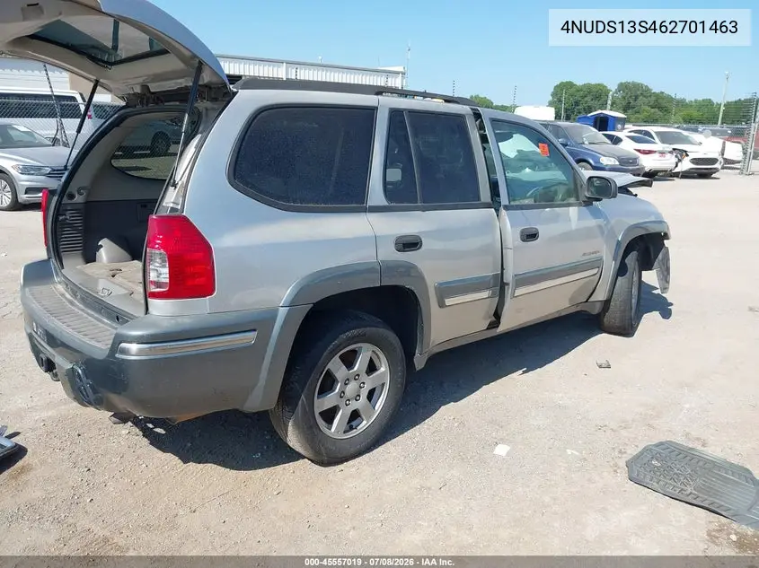 2006 Isuzu Ascender S VIN: 4NUDS13S462701463 Lot: 45557019