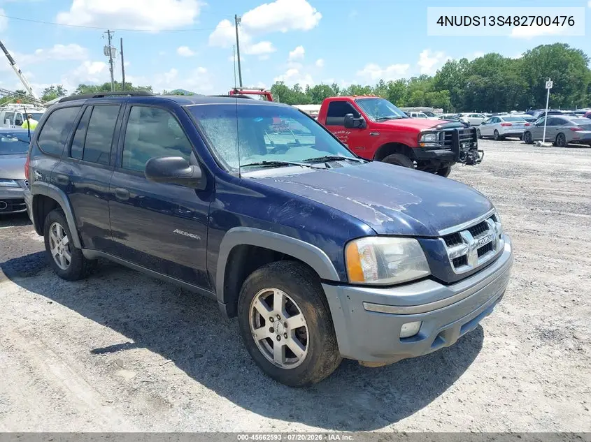 2008 Isuzu Ascender S VIN: 4NUDS13S482700476 Lot: 45662593