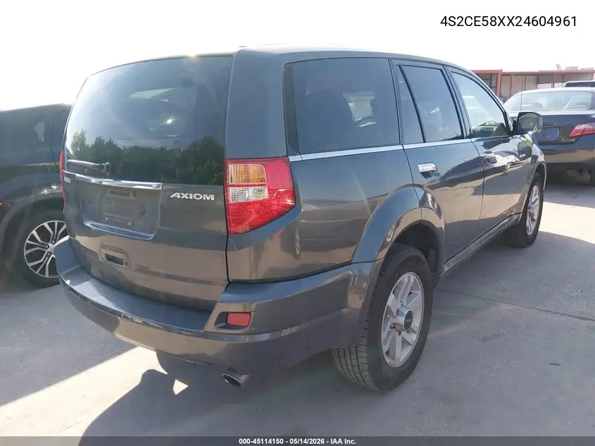 2002 Isuzu Axiom Xs VIN: 4S2CE58XX24604961 Lot: 45114150