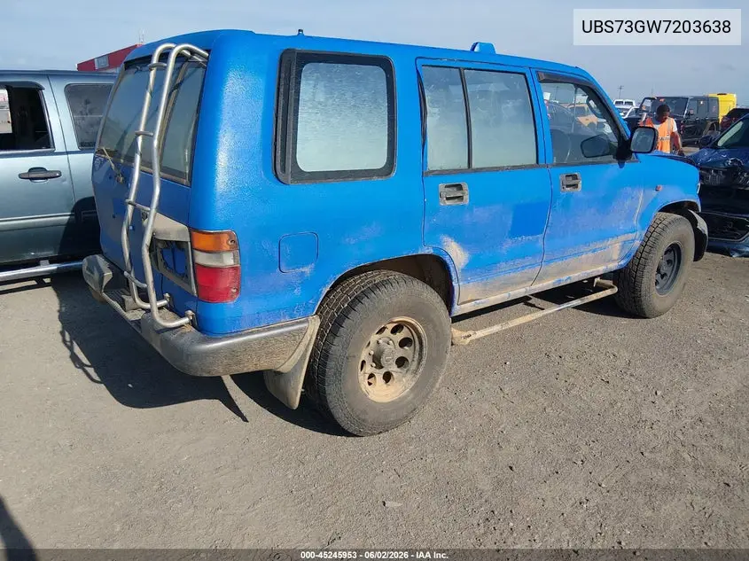 1998 Isuzu Bighorn VIN: UBS73GW7203638 Lot: 45245953