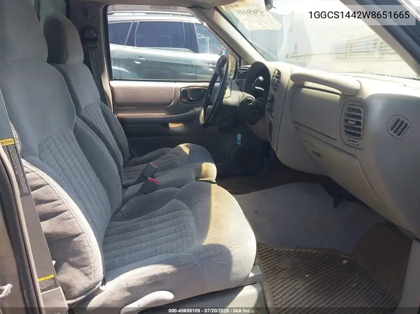 1998 Isuzu Hombre S VIN: 1GGCS1442W8651665 Lot: 45656109