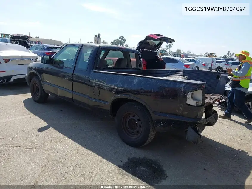 2000 Isuzu Hombre Xs 4.3L VIN: 1GGCS19W3Y8704094 Lot: 44583803