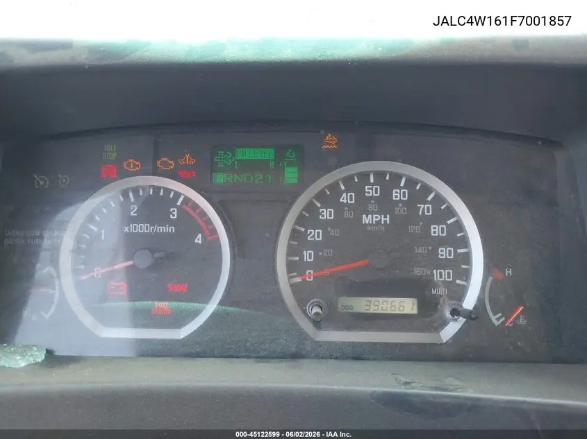 2015 Isuzu Npr Dsl Reg At VIN: JALC4W161F7001857 Lot: 45122599