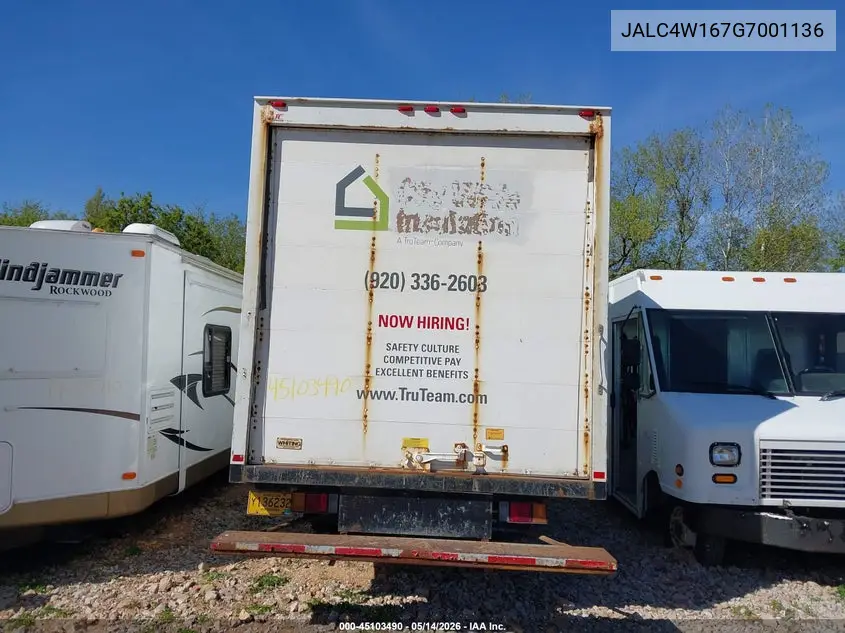 2016 Isuzu Npr Dsl Reg At VIN: JALC4W167G7001136 Lot: 45103490
