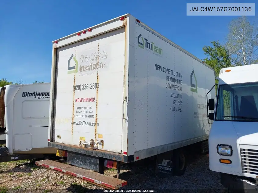2016 Isuzu Npr Dsl Reg At VIN: JALC4W167G7001136 Lot: 45103490