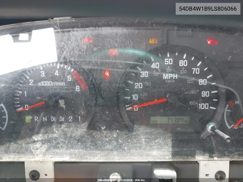 2020 Isuzu Npr VIN: 54DB4W1B9LS806066 Lot: 45582607