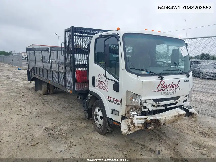 2021 Isuzu Npr VIN: 54DB4W1D1MS203552 Lot: 45277257