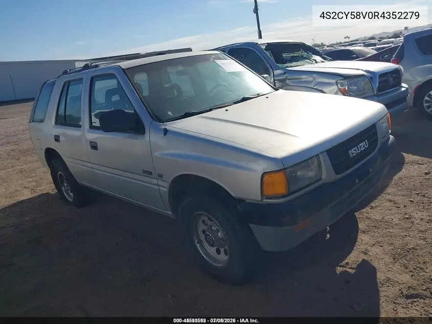 1994 Isuzu Rodeo S/Ls VIN: 4S2CY58V0R4352279 Lot: 45593552