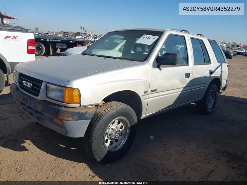 1994 Isuzu Rodeo S/Ls VIN: 4S2CY58V0R4352279 Lot: 45593552