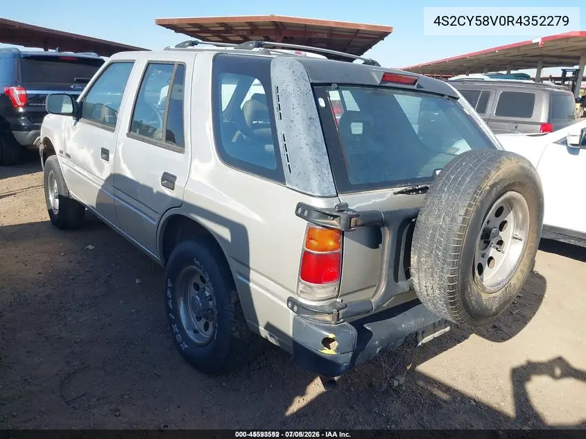 1994 Isuzu Rodeo S/Ls VIN: 4S2CY58V0R4352279 Lot: 45593552
