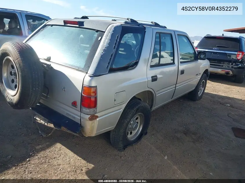 1994 Isuzu Rodeo S/Ls VIN: 4S2CY58V0R4352279 Lot: 45593552