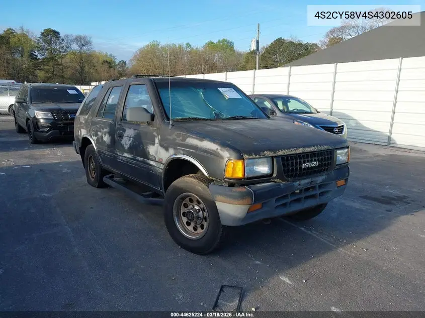 1995 Isuzu Rodeo S/Ls VIN: 4S2CY58V4S4302605 Lot: 44625224